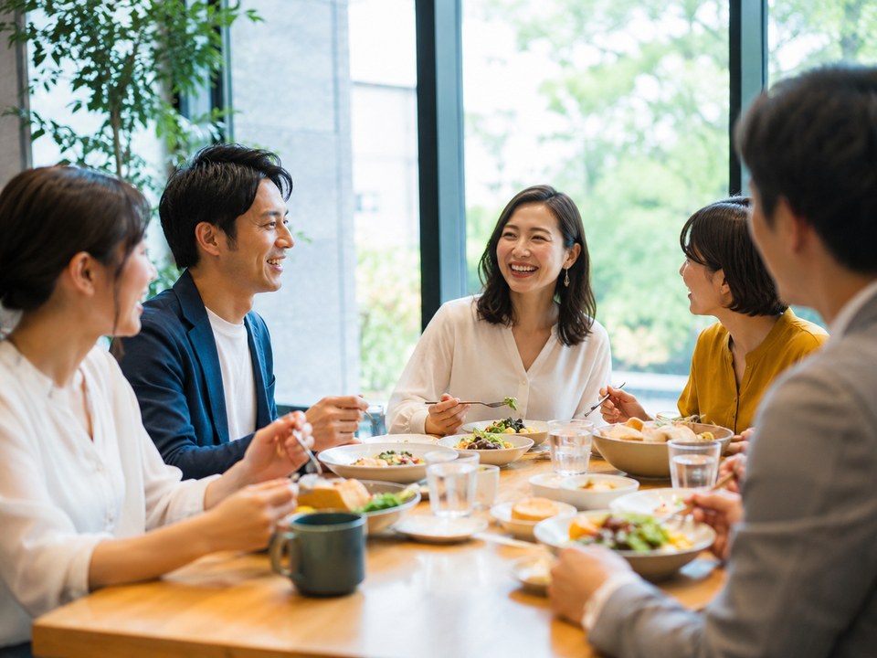ランチ会の様子｜東京えにしあ倶楽部の社会人イベント