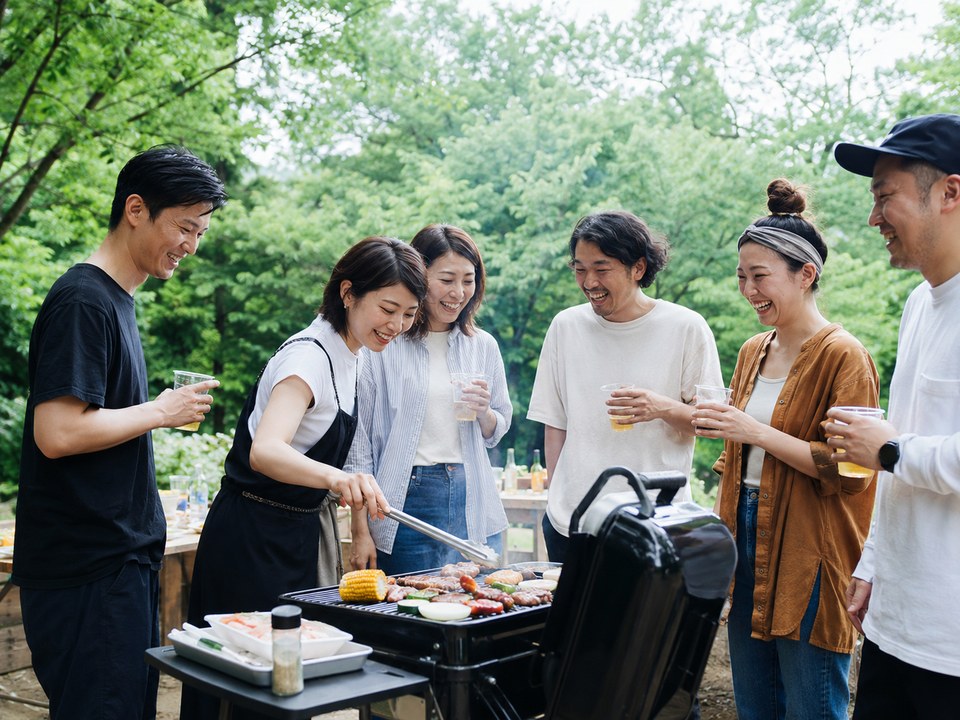 BBQの様子｜東京えにしあ倶楽部の社会人イベント