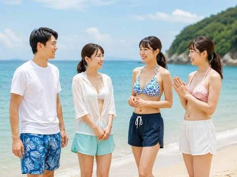 アウトドアイベントで交流する社会人サークルのメンバー